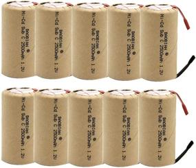 img 3 attached to 🔋 10-pack 2500mAh BAOBIAN SC Sub C Power Tools Battery with Tabs - Rechargeable NiCd 1.2V