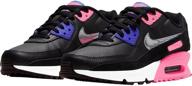 nike leather trainers metallic numeric_5 girls' shoes for athletic logo
