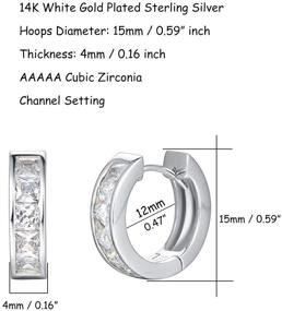 img 2 attached to Карлин 14-каратное белое золото, покрытое стерлинговым серебром (925)