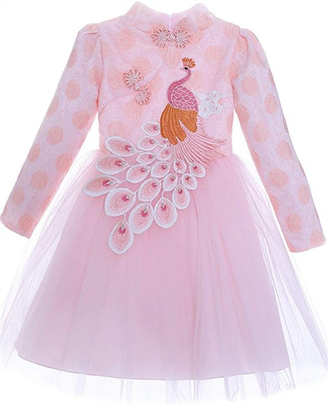 sky st chinese cheongsam embroidery princess girls' clothing 标志