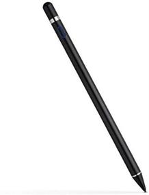 img 4 attached to Apple Compatible Stylus Pencil, Active Stylus Pen for Touch Screens, 1.5mm Fine Point Metal High Sensitivity Digital Stylus Pen Compatible with iPad, Android Tablet and Other Touch Screen Devices (Black)