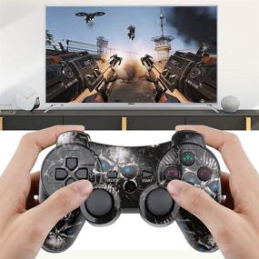 img 2 attached to 🎮 CHENGDAO Skull Wireless Controller for Playstation 3 - Motion Sense, Double Vibration & Charging Cable Included