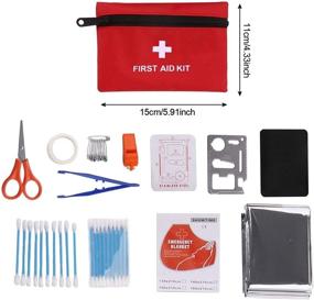 img 2 attached to Be Prepared for Winter: Roadside Emergency Car Kit with 76 Life-Saving Tools, First Aid Kit, Jumper Cables, Tow Rope, Triangle, Flashlight, Safety Hammer & More!