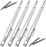 ✍️ nepak 4 pack tungsten carbide scriber: multi-purpose etching engraving pen with magnet and replacement tips for glass, ceramics, and metal sheets логотип
