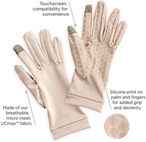 img 1 attached to 🧤 Coolibar Gannett Gloves - Unisex Gloves & Mittens for Men's Accessories