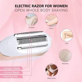 img 3 attached to 😍 Ultimate Electric Razor for Women - Cordless USB Rechargeable, Wet and Dry Use - Pain-Free Bikini Trimming and Shaving