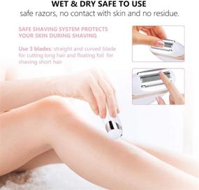 img 2 attached to 😍 Ultimate Electric Razor for Women - Cordless USB Rechargeable, Wet and Dry Use - Pain-Free Bikini Trimming and Shaving
