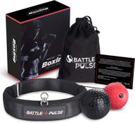 🥊 premium reflex ball headband - battlepulse soft multilayer boxing ball - 360-degree buckle - 2 difficulty levels - speed ball for hand-eye coordination training логотип