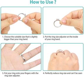 img 1 attached to 🔧 Invisible Ring Size Adjuster: Perfect Fit for Loose Rings! (8 PCS)
