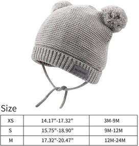 img 1 attached to 🧢 XIAOHAWANG Winter Ushanka Hat for Baby Boys & Toddler Girls - Warm Knit Hats with Earflap, Kids Trooper Caps