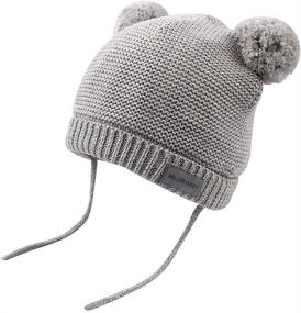 img 4 attached to 🧢 XIAOHAWANG Winter Ushanka Hat for Baby Boys & Toddler Girls - Warm Knit Hats with Earflap, Kids Trooper Caps