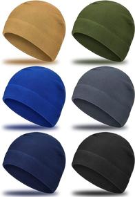 img 4 attached to 🧢 6-Pack of Satinior Winter Fleece Skull Caps Helmet Liners - Warm Multifunctional Beanies for Men