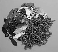 pack zinc plated buttons screws logo