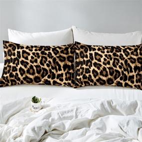 img 1 attached to Leopard Comforter Cheetah Children Twin