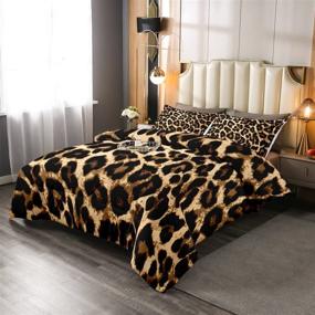 img 3 attached to Leopard Comforter Cheetah Children Twin