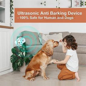 img 3 attached to 🐶 Trainertec Dog Barking Control Devices: Rechargeable Ultrasonic Anti Barking Device with 50ft Range - Rainproof Sonic Bark Deterrent for Outdoor and Indoor Use, Safe for Humans and Dogs