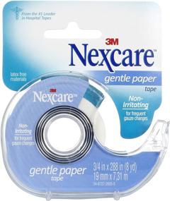 img 1 attached to Nexcare Gentle Paper First Aid Tape, 0.75 Inches X 8 Yards, Pack of 6 - With Convenient Dispenser