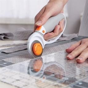 img 1 attached to 🔪 Fiskars 195240-1001 Titanium Easy Blade Change Rotary Cutter: Effortless Cutting with 45 mm Precision