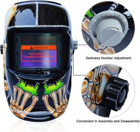 img 3 attached to 🛡️ Occupational Health & Safety Products: Adjustable Breathable Welding Darkening/Grinding Gear