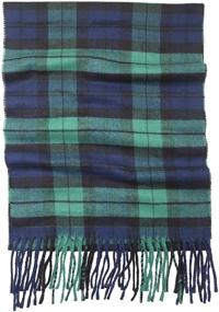 img 1 attached to Warm Winter Men's Scarves: Achillea Classic Plaid Cashmere Accessories
