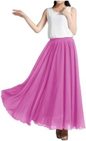 img 3 attached to Indian Trendy Chiffon Elastic Vintage Women's Clothing