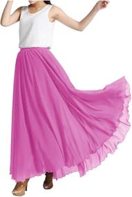 img 4 attached to Indian Trendy Chiffon Elastic Vintage Women's Clothing