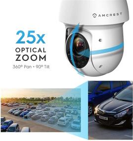 img 1 attached to 📸 Amcrest 2MP Outdoor PTZ POE + IP Camera with Pan Tilt Zoom (25x Motorized Optical) ProHD POE+ Security Speed Dome, CMOS Image Sensor, 328ft Night Vision, POE+ (802.3at) IP66, 2MP, IP2M-863EW-AI