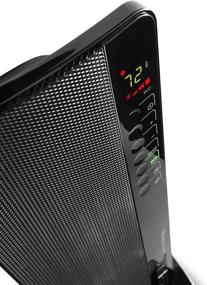 img 3 attached to 🔥 De'Longhi TCH8093ERSB Ceramic Tower Heater - Efficient Portable Heating, 11"w x 11"d x 28"h, Black