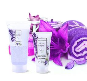 img 2 attached to 🛀 Luxury Green Canyon Spa Gift Basket for Mothers Day - Lavender Scented 8-Piece Bath and Body Set, Perfect for Women and Mother In Law