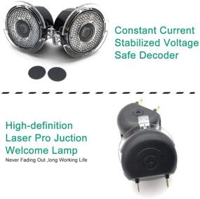 img 1 attached to 2pcs Car Door LED Logo Puddle Lighting Side Mirror Projector Ghost Shadow Lights Courtesy Step Welcome Projector Lamps for Ford Series by Cszlove