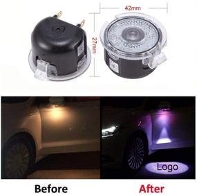 img 2 attached to 2pcs Car Door LED Logo Puddle Lighting Side Mirror Projector Ghost Shadow Lights Courtesy Step Welcome Projector Lamps for Ford Series by Cszlove