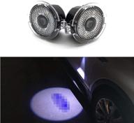 2 шт светодиодные логотипы car door puddle lighting side mirror projector ghost shadow lights courtesy step welcome projector lamps для серии ford от cszlove. логотип