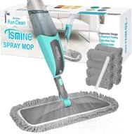 🧹 versatile tsmine spray mop: efficient cleaning for hardwood, laminate, and ceramic floors. includes 8 washable microfiber pads. ideal for home & commercial use. logo