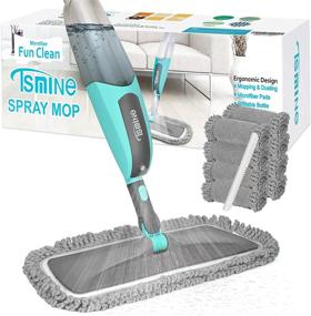 img 4 attached to 🧹 Versatile Tsmine Spray Mop: Efficient Cleaning for Hardwood, Laminate, and Ceramic Floors. Includes 8 Washable Microfiber Pads. Ideal for Home & Commercial Use.