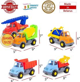 img 2 attached to Ultimate Construction Trucks Boys Sandbox Garbage Set: Building Fun and Creativity!