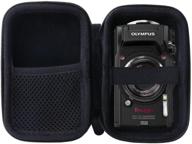 📷 durable storage case for olympus tough tg-6/ tg-5/tg-4 digital camera – werjia hard carrying case: black logo