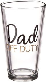 img 2 attached to Off Duty Mom and Dad Gift Set - 15 oz Stemless Wine Glass & 16 oz Pint Glass - Perfect Funny Gift for New Parents