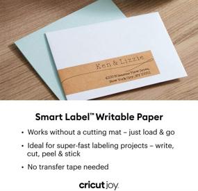 img 3 attached to 🏷️ Cricut Joy Smart Label Writable Paper: Craft Paper for DIY Label Making, Home Organization, Weddings, Addresses