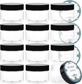 img 4 attached to 💼 Qeirudu Plastic Containers: Convenient Refillable Cosmetic Solution
