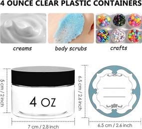 img 3 attached to 💼 Qeirudu Plastic Containers: Convenient Refillable Cosmetic Solution