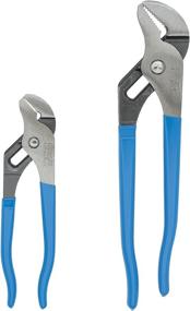 img 4 attached to Channellock Tongue and Groove Pliers Set - 9.5-Inch, 6.5-Inch - High Carbon Steel, Laser Heat-Treated, Made in USA