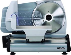 img 4 attached to Nesco 7.5-inch Silver Food Slicer, One Size