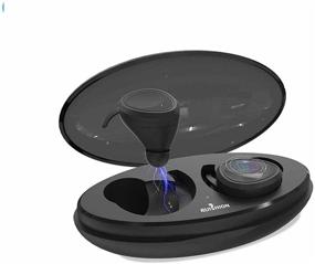 img 4 attached to 🎧 Ruishion True Wireless Earbuds with Charging Case - Wireless Bluetooth 5.0 Earphones (Reliable Connection, Built-in Mic, Auto Pairing, 3.5H Music Time, IPX5 Waterproof)