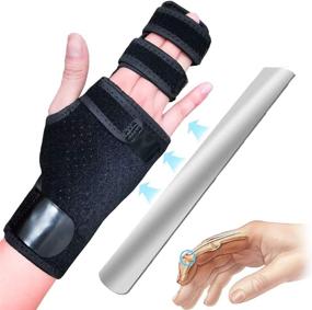 img 4 attached to 👋 Left-Footsihome Trigger Finger Splint for Finger Support: Brace Wrist Immobilizer for Joints, Sprains, Contractures, Arthritis, Tendonitis, and Pain Relief