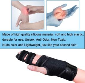 img 3 attached to 👋 Left-Footsihome Trigger Finger Splint for Finger Support: Brace Wrist Immobilizer for Joints, Sprains, Contractures, Arthritis, Tendonitis, and Pain Relief