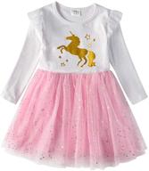 👗 dxton little children dresses lh4570 4t - girls' clothing for dresses logo