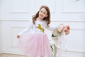 img 2 attached to 👗 DXTON Little Children Dresses LH4570 4T - Girls' Clothing for Dresses