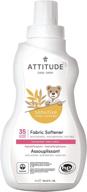 👶 attitude sensitive skin, hypoallergenic baby fabric softener: fragrance free, 33.8 fl oz (pack of 1) - gentle care for delicate skin logo