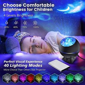 img 2 attached to 🌌 Enhance Your Bedroom Ambiance with the Galaxy Light Projector: Star, Ocean Wave, Moon, and Voice Control - Perfect Gift for Kids and Adults, Ideal for Ceiling/Home Decor and Parties