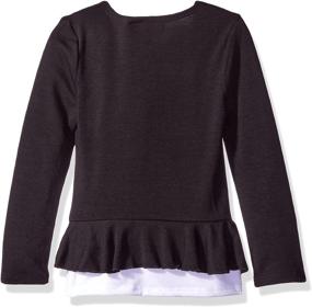 img 1 attached to 😍 Adorable and Cozy: Amy Byer Girls' Little Picture Perfect Ruffle Front Cozy with Top